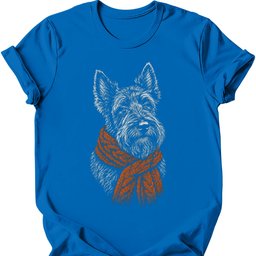 Scottish Terrier Winter Dog T Shirt Gift For Dog Lover