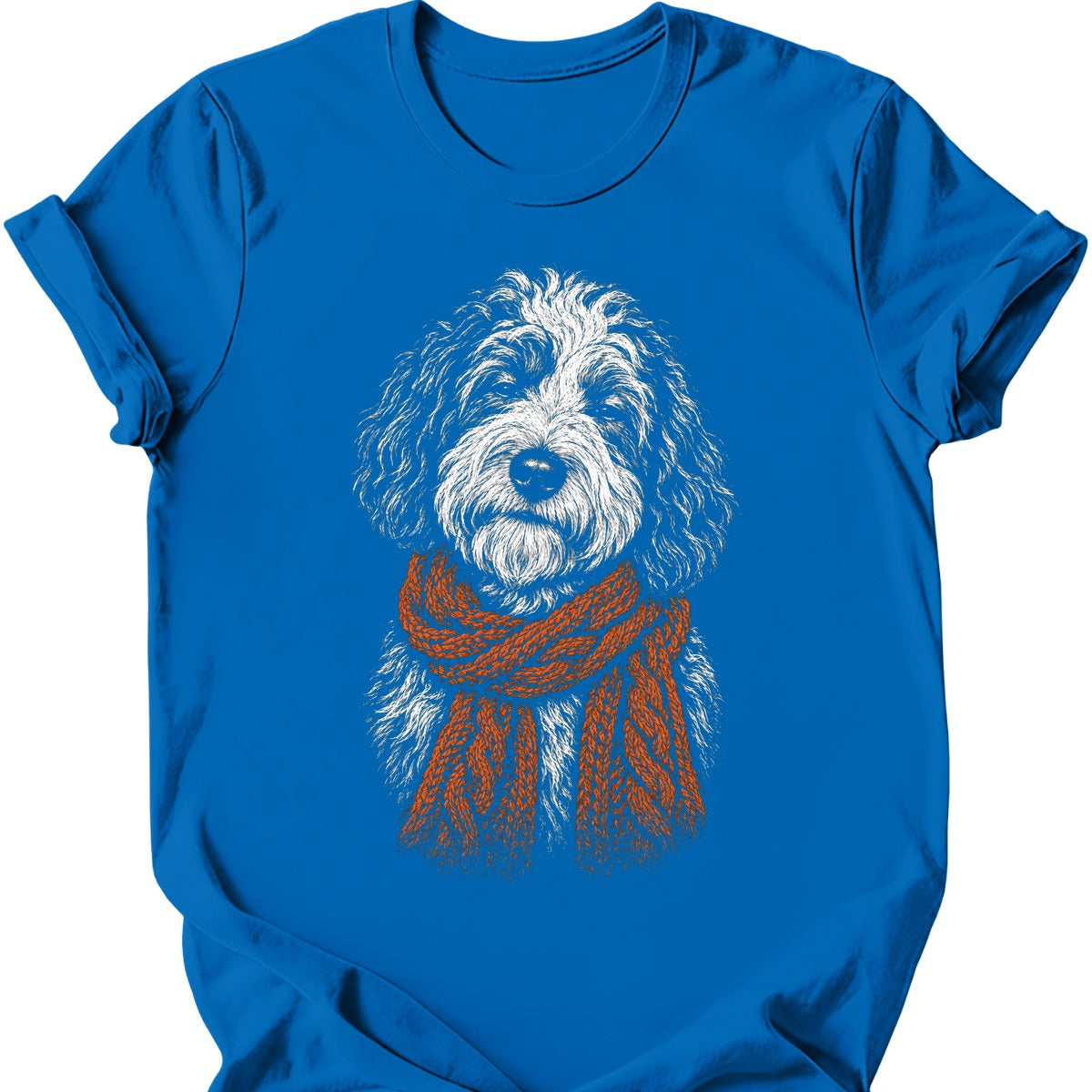 Sheepadoodle Winter Dog T Shirt Gift For Dog Lover