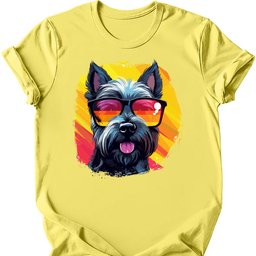 Scottish Terrier Top Dog T Shirt Gift For Dog Lover