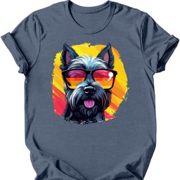 Scottish Terrier Top Dog T Shirt Gift For Dog Lover