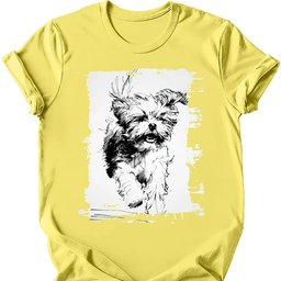 Shih Tzu Running Dog T Shirt Gift For Dog Lover