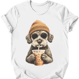 Schnoodle Hipster Dog T Shirt Gift For Dog Lover