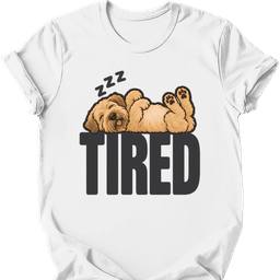 Soft Coated Wheaten Tired Dog T Shirt Gift For Dog Lover