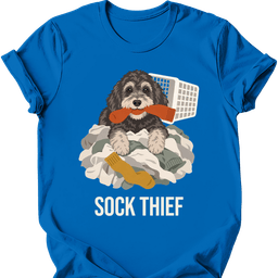 Schnoodle Sock Thief T Shirt Gift For Dog Lover