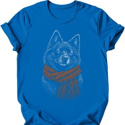 Schipperke Winter Dog T Shirt Gift For Dog Lover