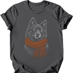 Schipperke Winter Dog T Shirt Gift For Dog Lover