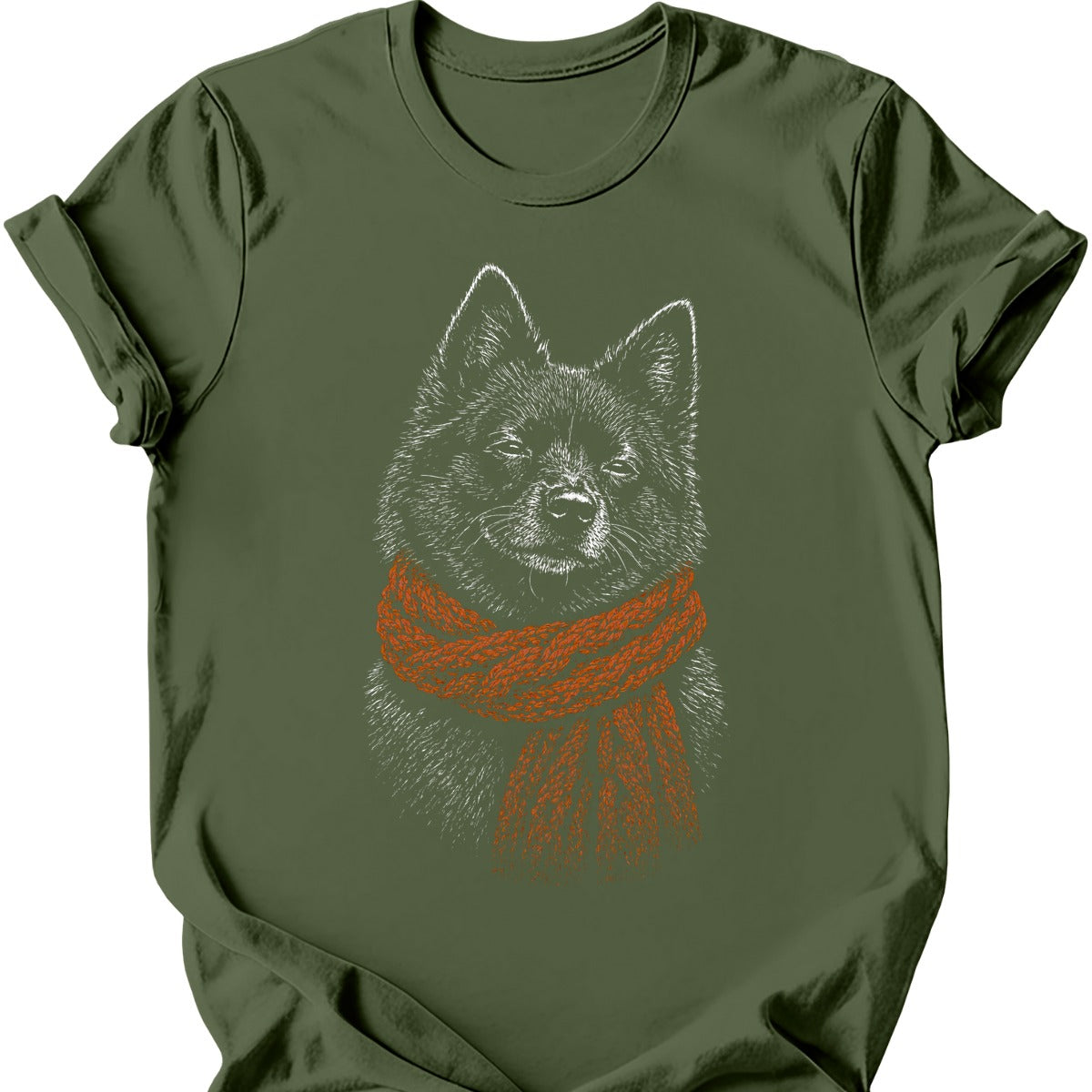 Schipperke Winter Dog T Shirt Gift For Dog Lover