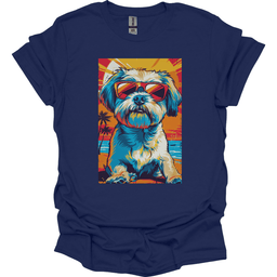 Shih Tzu Summer Dog T Shirt Gift For Dog Lover