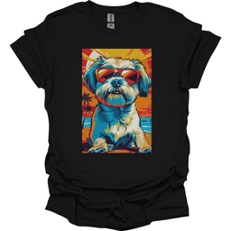 Shih Tzu Summer Dog T Shirt Gift For Dog Lover
