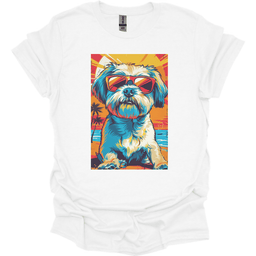 Shih Tzu Summer Dog T Shirt Gift For Dog Lover