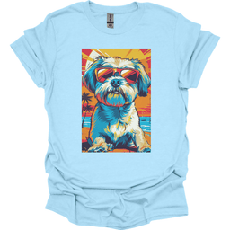 Shih Tzu Summer Dog T Shirt Gift For Dog Lover