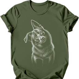 Schipperke Tilted Dog T Shirt Gift For Dog Lover