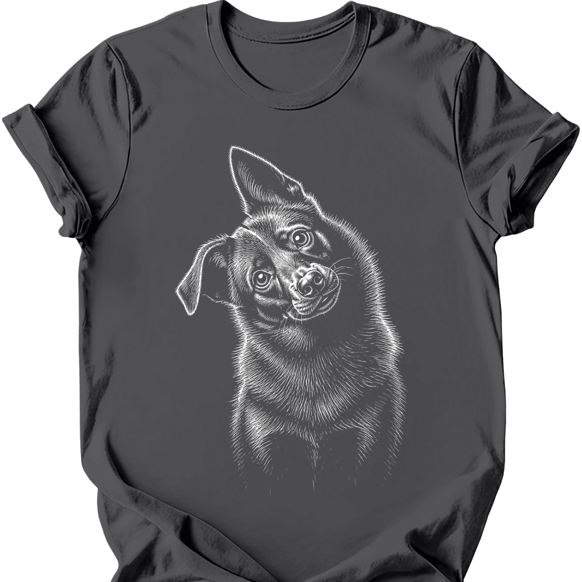 Schipperke Tilted Dog T Shirt Gift For Dog Lover