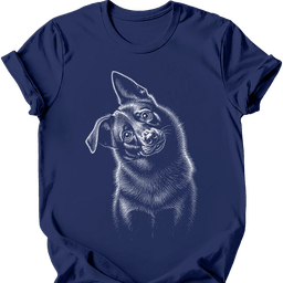 Schipperke Tilted Dog T Shirt Gift For Dog Lover