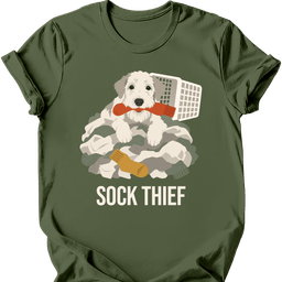 Sealyham Terrier Sock Thief T Shirt Gift For Dog Lover