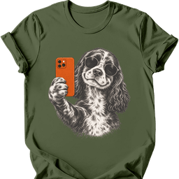Sprocker Selfie Dog T Shirt Gift For Dog Lover