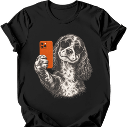 Sprocker Selfie Dog T Shirt Gift For Dog Lover