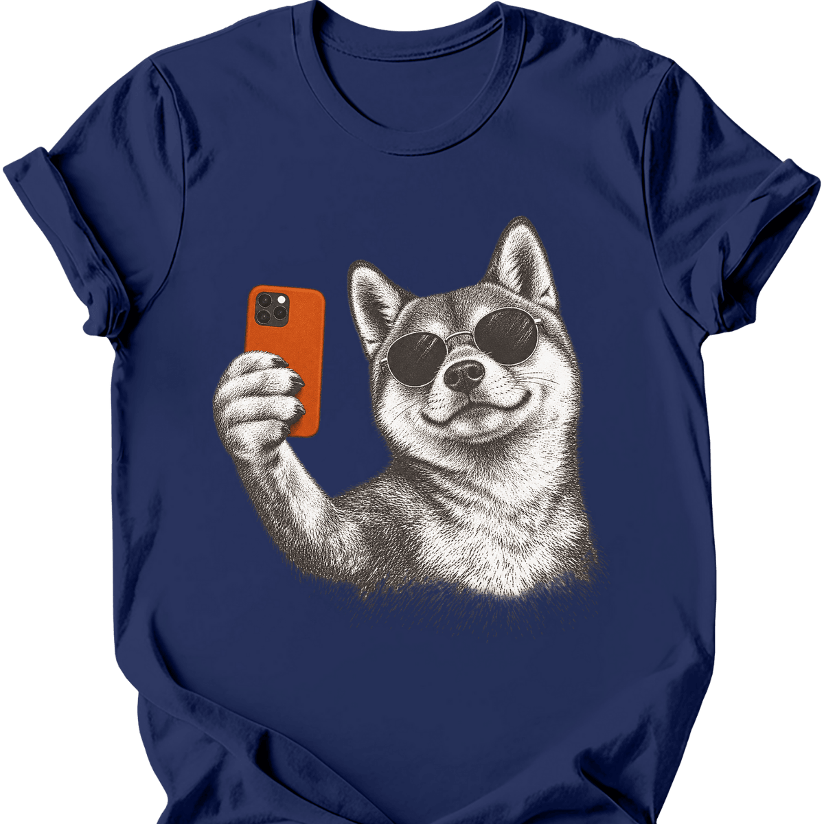 Shiba Inu Selfie Dog T Shirt Gift For Dog Lover