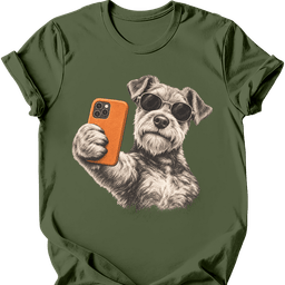 Welsh Terrier Selfie Dog T Shirt Gift For Dog Lover