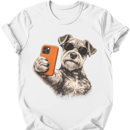 Welsh Terrier Selfie Dog T Shirt Gift For Dog Lover