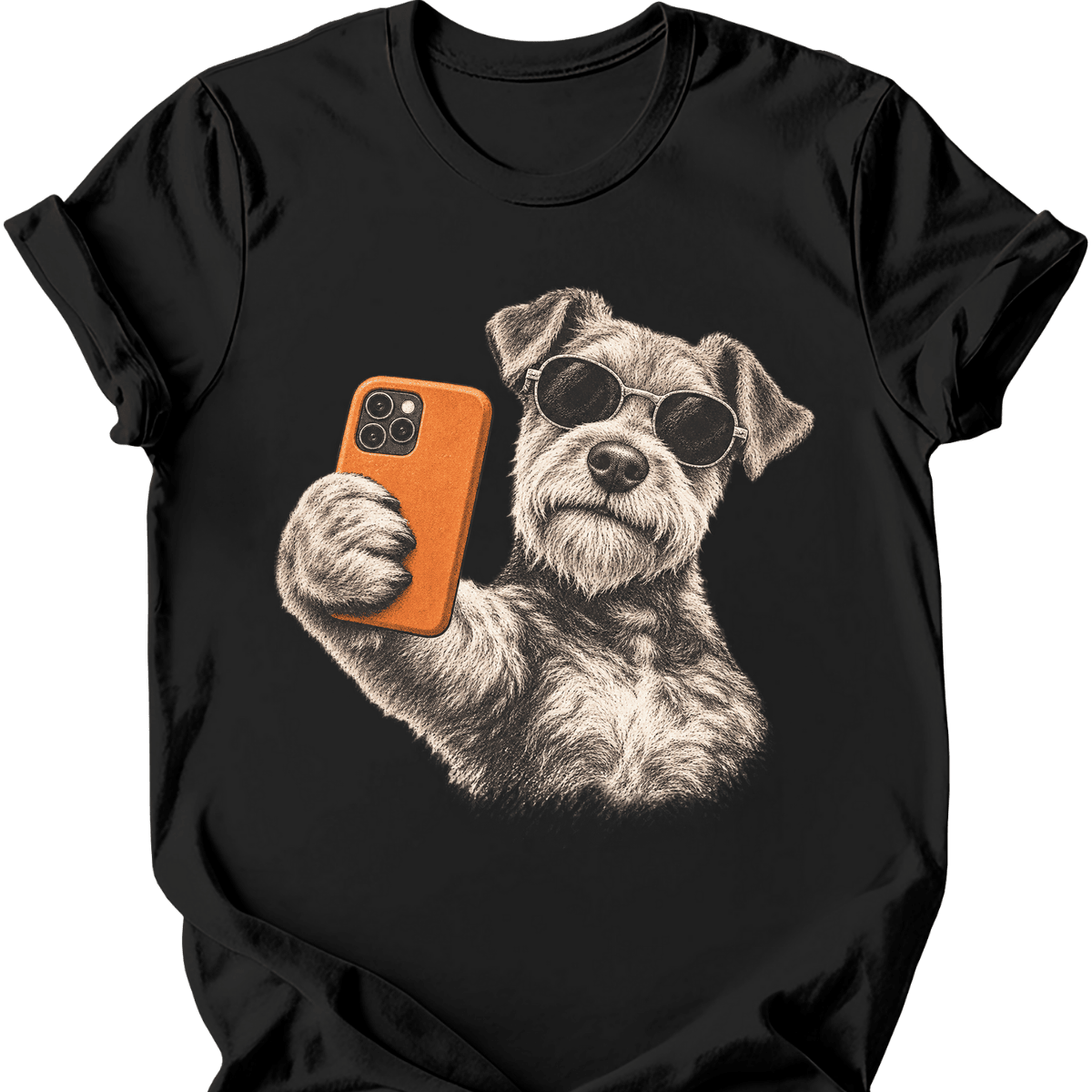 Welsh Terrier Selfie Dog T Shirt Gift For Dog Lover