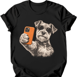 Welsh Terrier Selfie Dog T Shirt Gift For Dog Lover