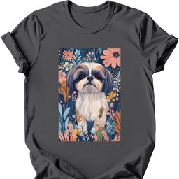 Shih Tzu Boho Dog T Shirt Gift For Dog Lover