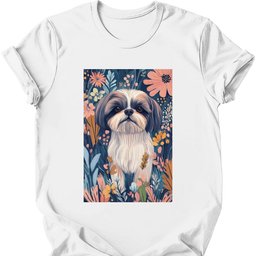 Shih Tzu Boho Dog T Shirt Gift For Dog Lover