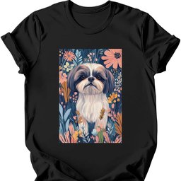 Shih Tzu Boho Dog T Shirt Gift For Dog Lover