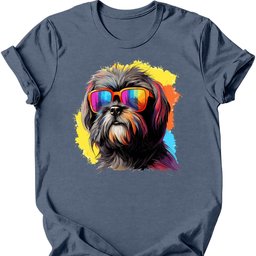 Shih Tzu Top Dog T Shirt Gift For Dog Lover