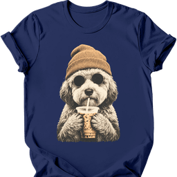 Sheepadoodle Hipster Dog T Shirt Gift For Dog Lover
