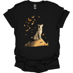 Siberian Husky Fall Dog T Shirt Gift For Dog Lover