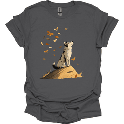Siberian Husky Fall Dog T Shirt Gift For Dog Lover