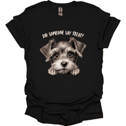 Schnauzer Did Someone Say Treat T Shirt Gift For Dog Lover