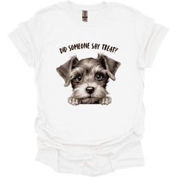 Schnauzer Did Someone Say Treat T Shirt Gift For Dog Lover