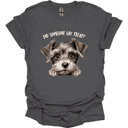 Schnauzer Did Someone Say Treat T Shirt Gift For Dog Lover