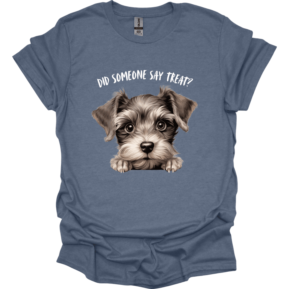 Schnauzer Did Someone Say Treat T Shirt Gift For Dog Lover