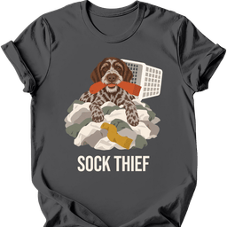 Wirehaired Pointing Griffon Sock Thief T Shirt Gift For Dog Lover