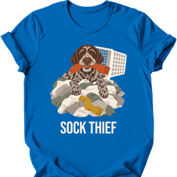 Wirehaired Pointing Griffon Sock Thief T Shirt Gift For Dog Lover