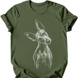 Xoloitzcuintli Tilted Dog T Shirt Gift For Dog Lover
