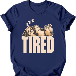Tibetan Terrier Tired Dog T Shirt Gift For Dog Lover