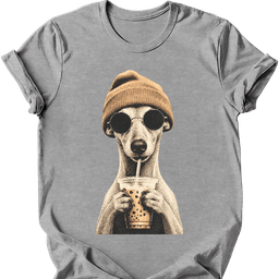 Whippet Hipster Dog T Shirt Gift For Dog Lover