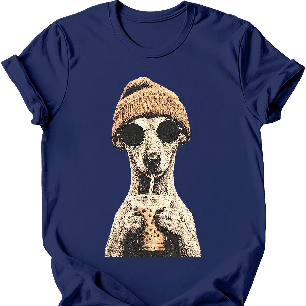 Whippet Hipster Dog T Shirt Gift For Dog Lover