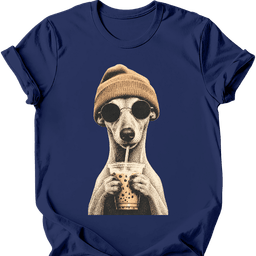 Whippet Hipster Dog T Shirt Gift For Dog Lover