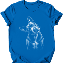 Staffordshire Bull Terrier Tilted Dog T Shirt Gift For Dog Lover