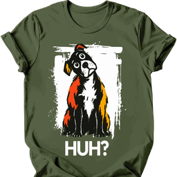 Staffordshire Pit Bull Huh Dog T Shirt Gift For Dog Lover