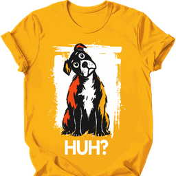 Staffordshire Pit Bull Huh Dog T Shirt Gift For Dog Lover