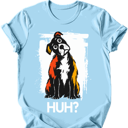 Staffordshire Pit Bull Huh Dog T Shirt Gift For Dog Lover