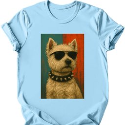 West Highland White Terrier Punk Dog T Shirt Gift For Dog Lover