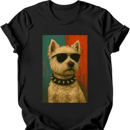 West Highland White Terrier Punk Dog T Shirt Gift For Dog Lover